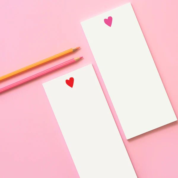 Heart Tall & Skinny Notepad | Joy Creative Shop