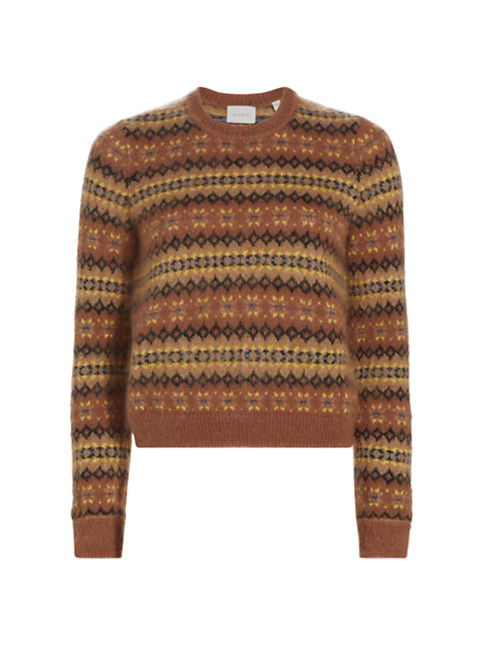 Fran Fair Isle-Inspired Wool-Mohair Sweater | Saks Fifth Avenue