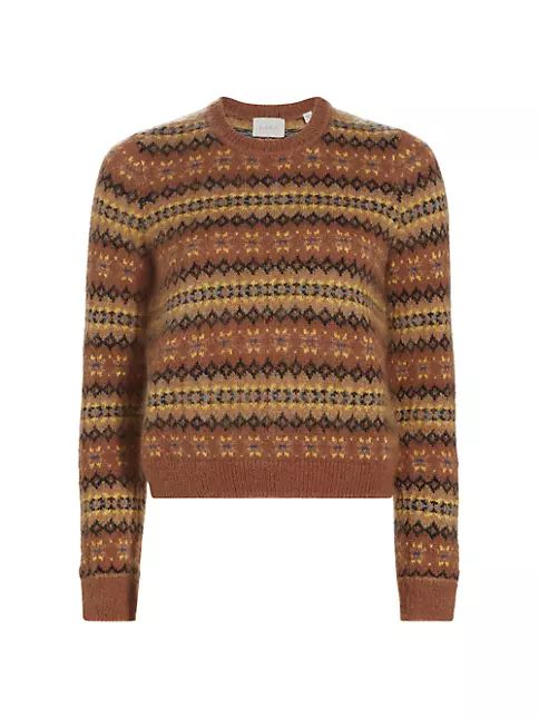 Fran Fair Isle-Inspired Wool-Mohair Sweater | Saks Fifth Avenue