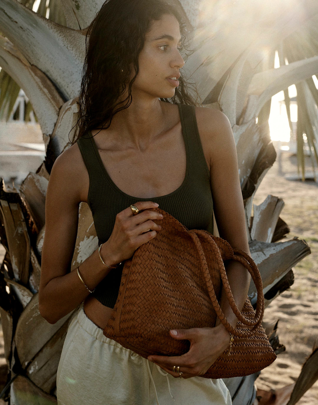 Handwoven Leather Tote | Madewell