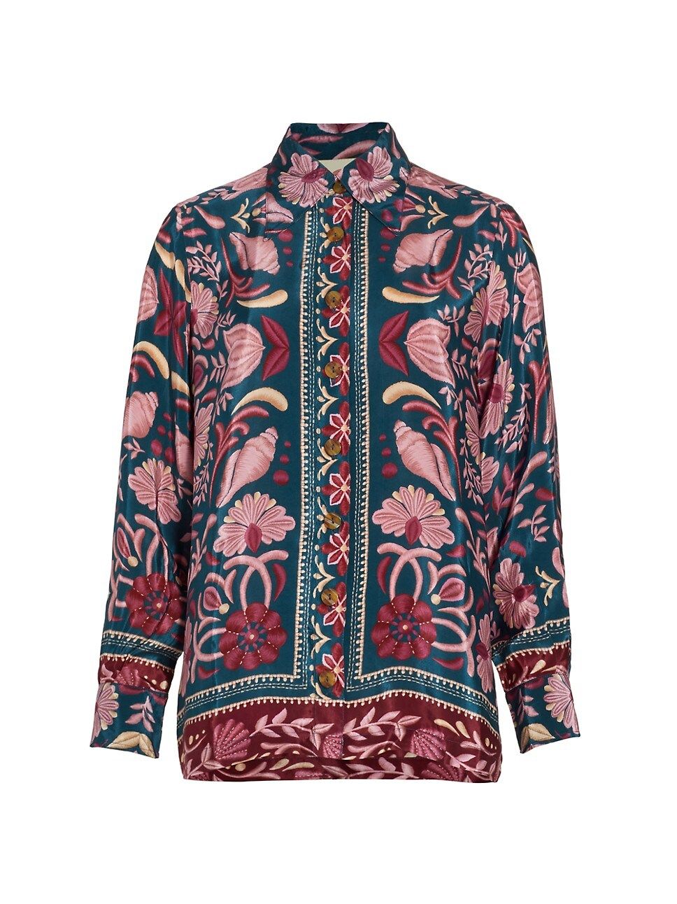 Seashell Tapestry Buttoned Shirt | Saks Fifth Avenue