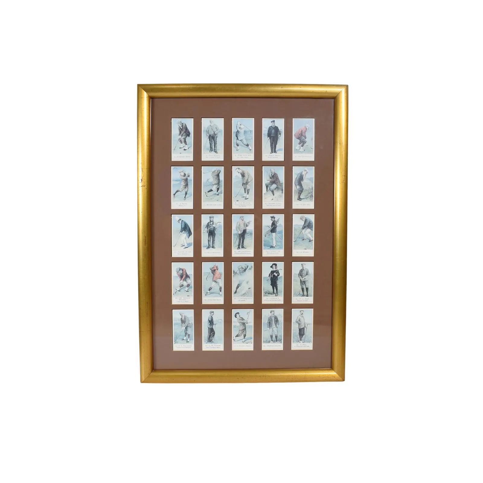 Traditional Print of 25 Framed Cope's Bros. Co Tobacco Cope's Golfers Nostalgia Reprint Card | Chairish