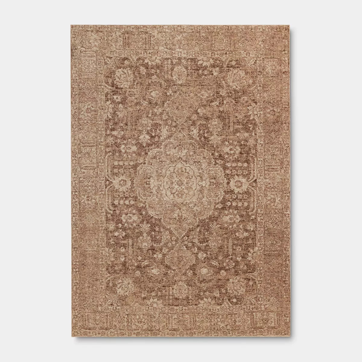 7'x10' Traditional Area Rug Brown - Threshold™ | Target