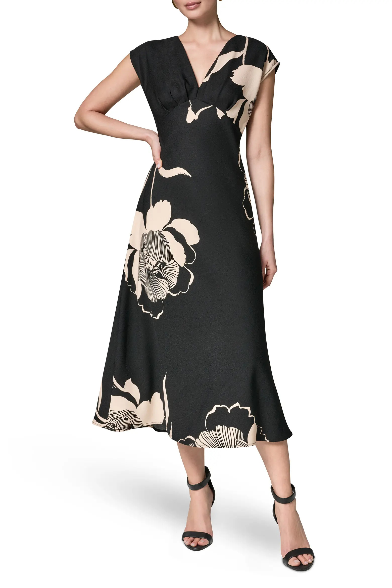 Floral Print Midi Dress (Women) | Nordstrom | Nordstrom