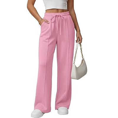 GRECERELLE Wide Leg Sweatpants for Women Athletic Baggy Lounge Sweat Pants | Dr… | Amazon (US)