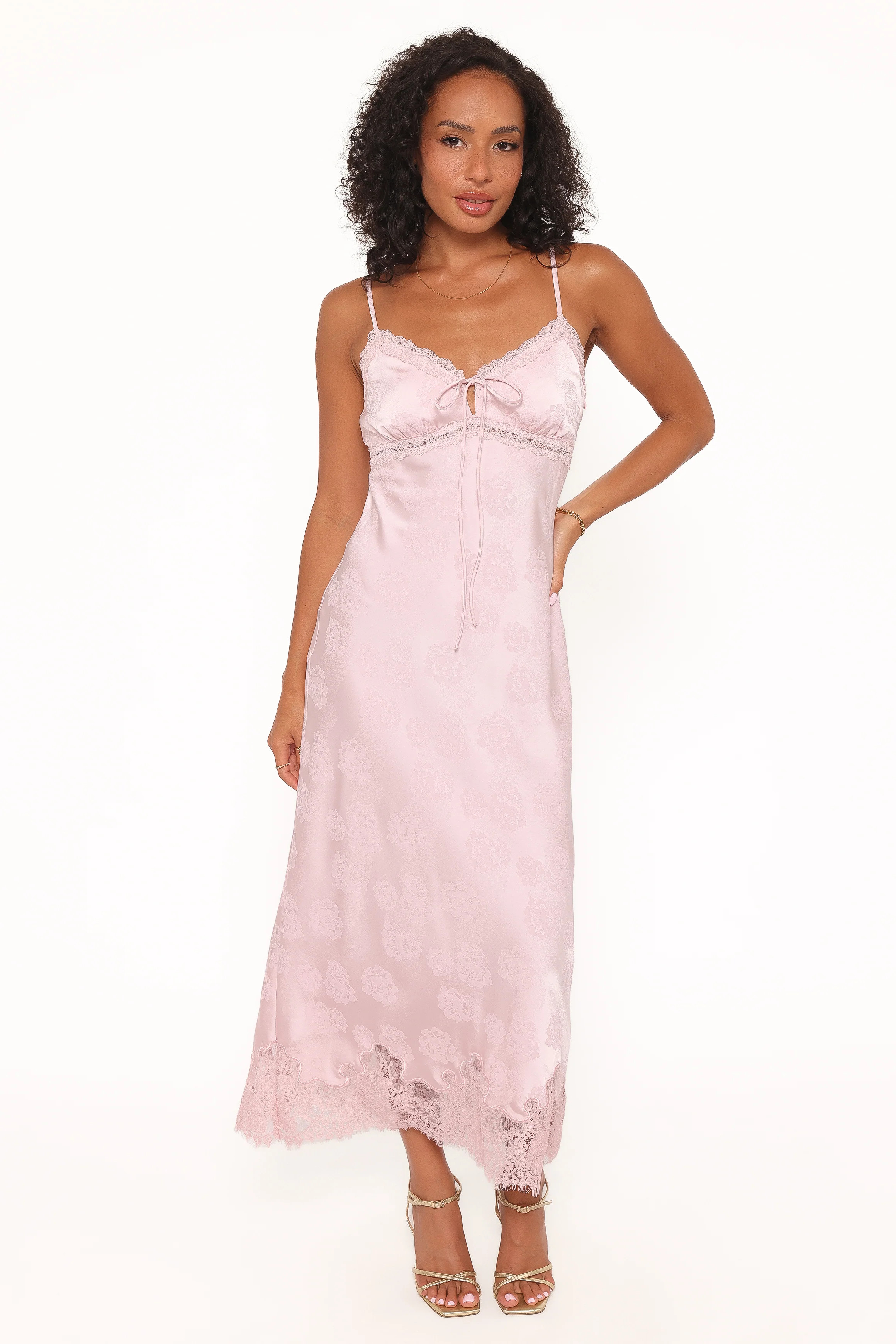 Melita Lace Maxi Dress - Pink | Petal & Pup (US)