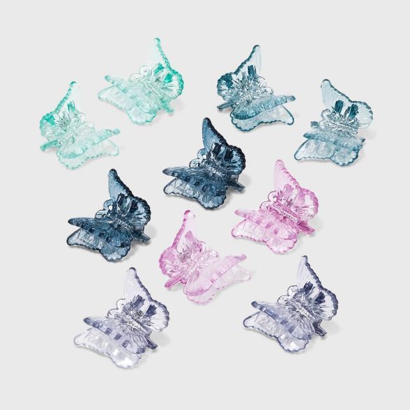 Butterfly Claw Hair Clips Set 10pc - Wild Fable™ | Target