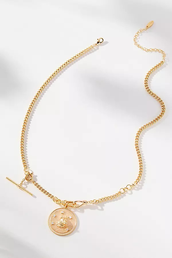 Dog Coin Crystal Necklace | Anthropologie (US)
