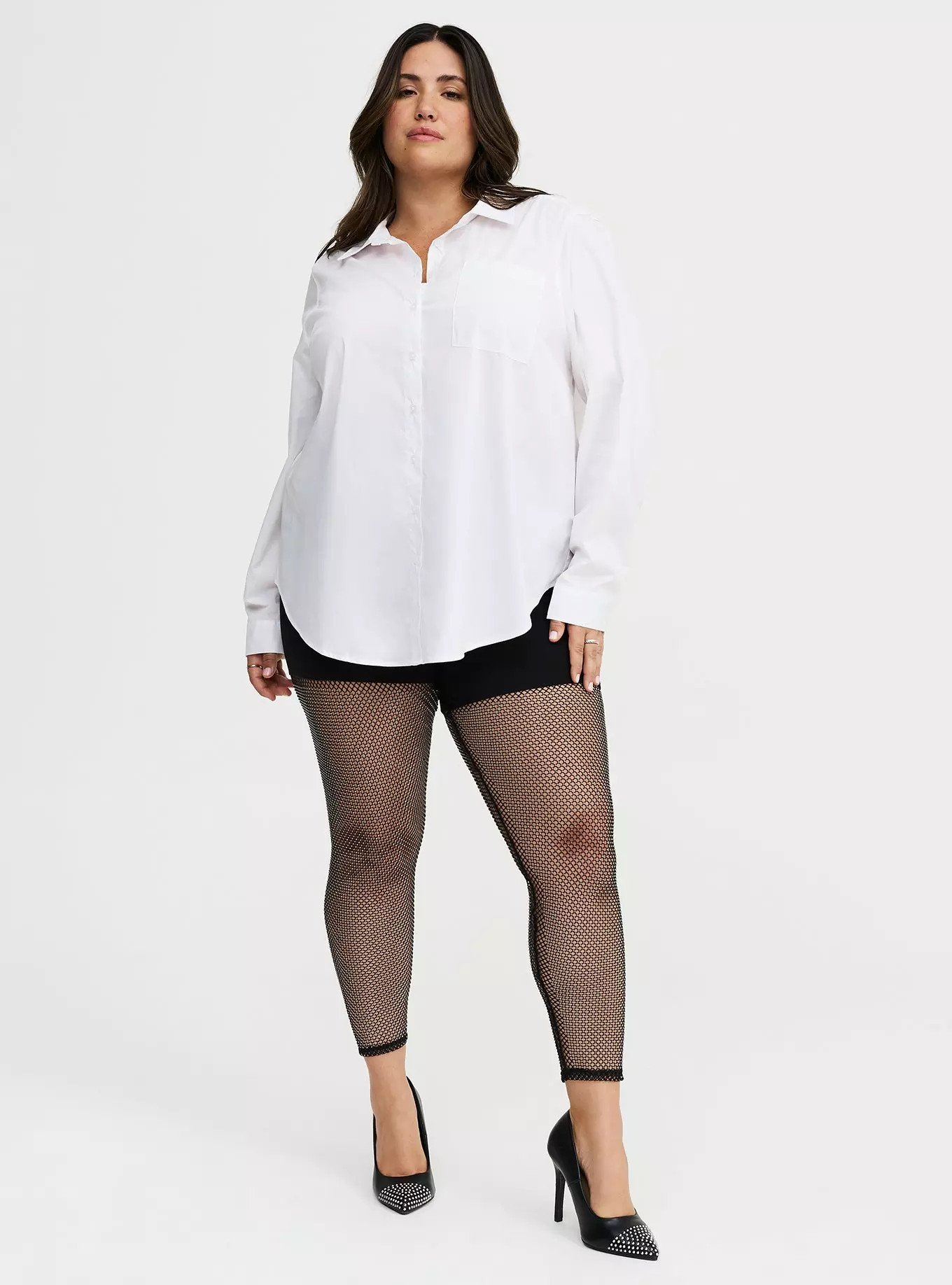 Lizzie Poplin Button-Up Shirt | Torrid (US & Canada)