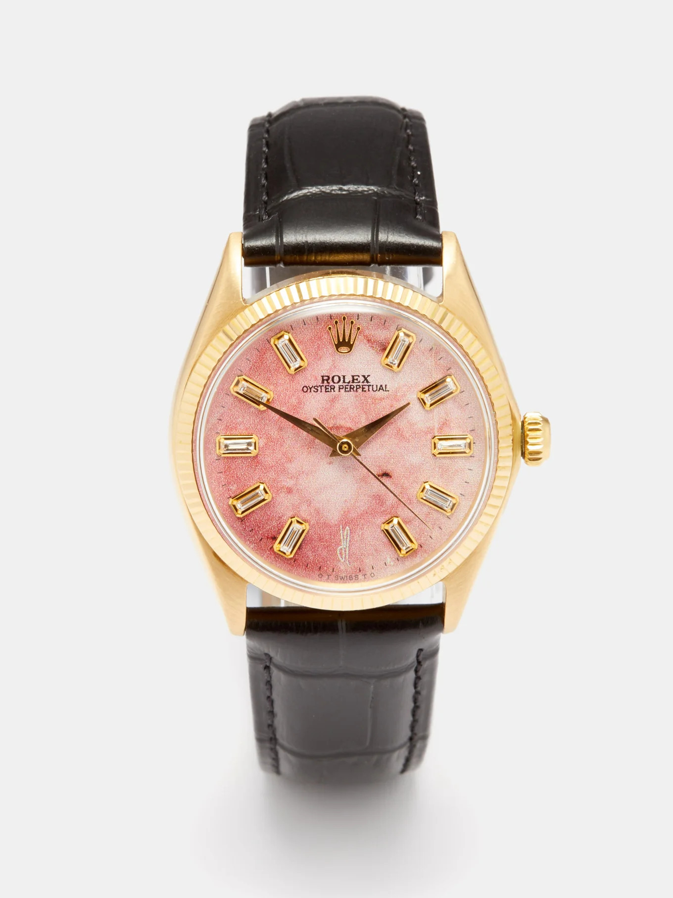 Vintage Rolex Oyster 34mm diamond & gold watch | Jacquie Aiche | Matches (UK)