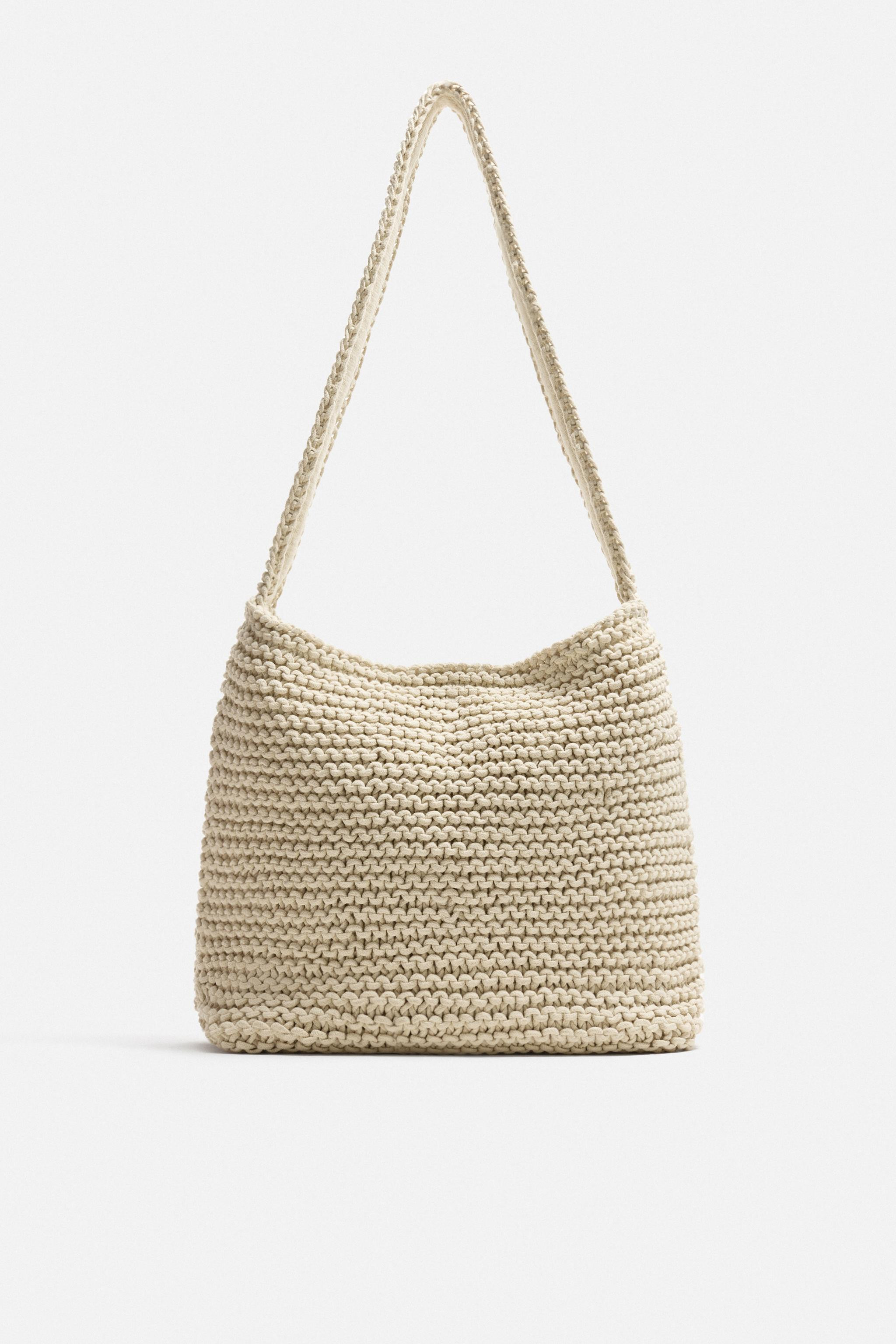 MACRAMÉ SHOULDER BAG | Zara UK