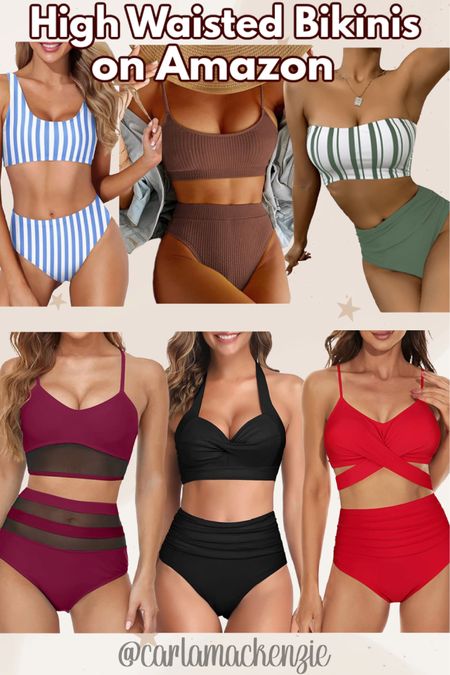 High Waisted Tummy Control Bikini 2 piece swimsuit set on Amazon. Amazon Summer Finds. High waisted bathing suits. Amazon curvy swimsuits, Amazon finds , swimsuits 

#LTKFind #LTKsalealert #LTKunder50
