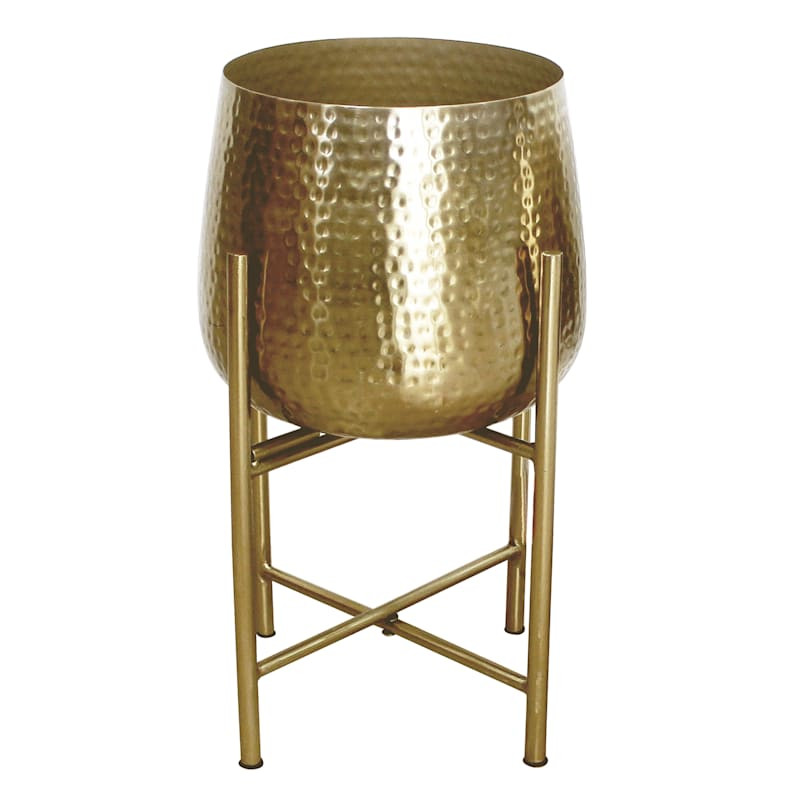 Hammered Planter Stand, Large | At Home