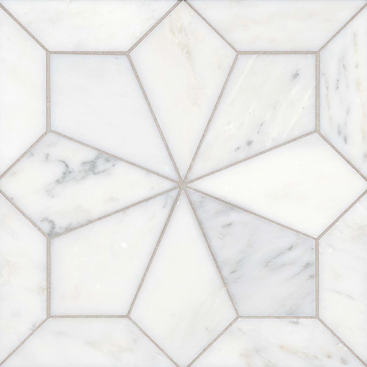 Bling White Marble Geo | Alexander James Studio