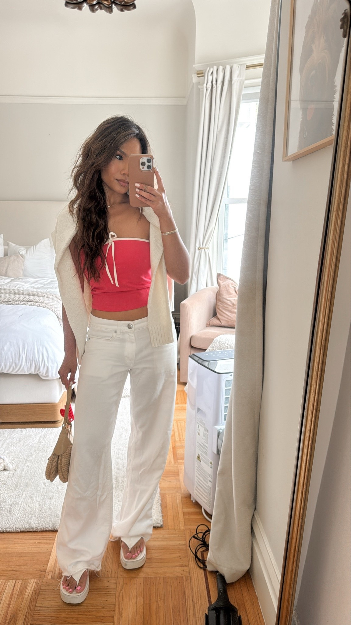 Fourth of July outfit! 

Sizing:
Tube top - sized up, S
Low rise jeans - tts, 25
Platform flip flops - tts, comfy

#LTKootd #LTKPetite