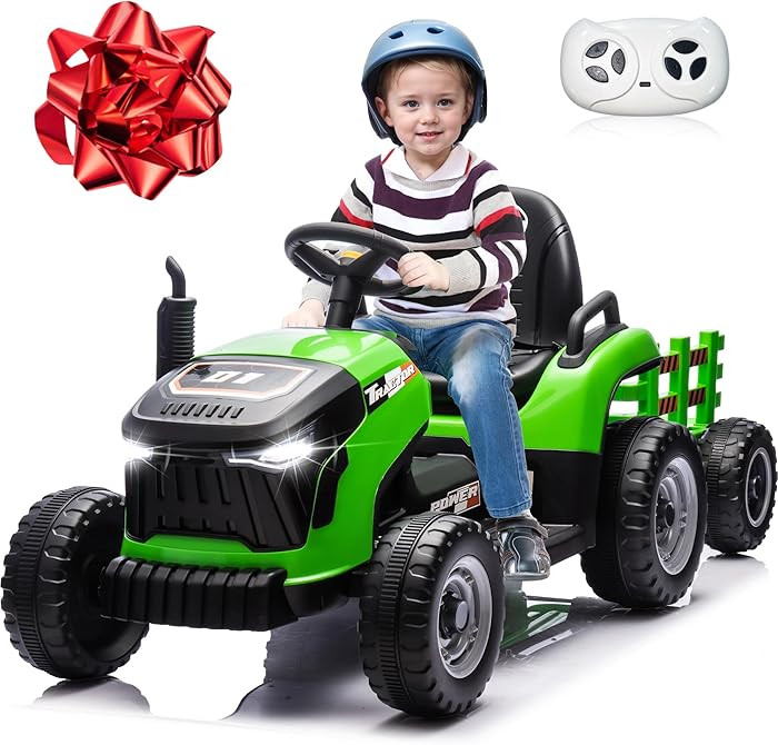 JOYRACER 24V Ride On Toys for Kids, Electric Ride on Tractor w/400W Motors, Tiltable & Detachable... | Amazon (US)