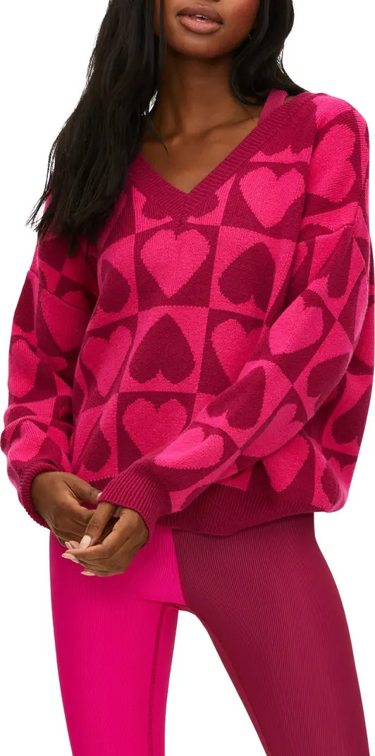 Beach Riot Joey Heart Sweater | Nordstrom | Nordstrom