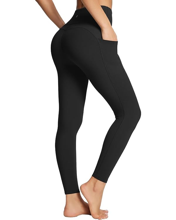 BALEAF Women's Leggings with Pockets Tummy Control Workout High Waisted Athletic Running 7/8 Ultr... | Amazon (US)