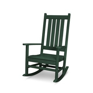 POLYWOOD Vineyard Outdoor Rocking Chair (Green) | Bed Bath & Beyond