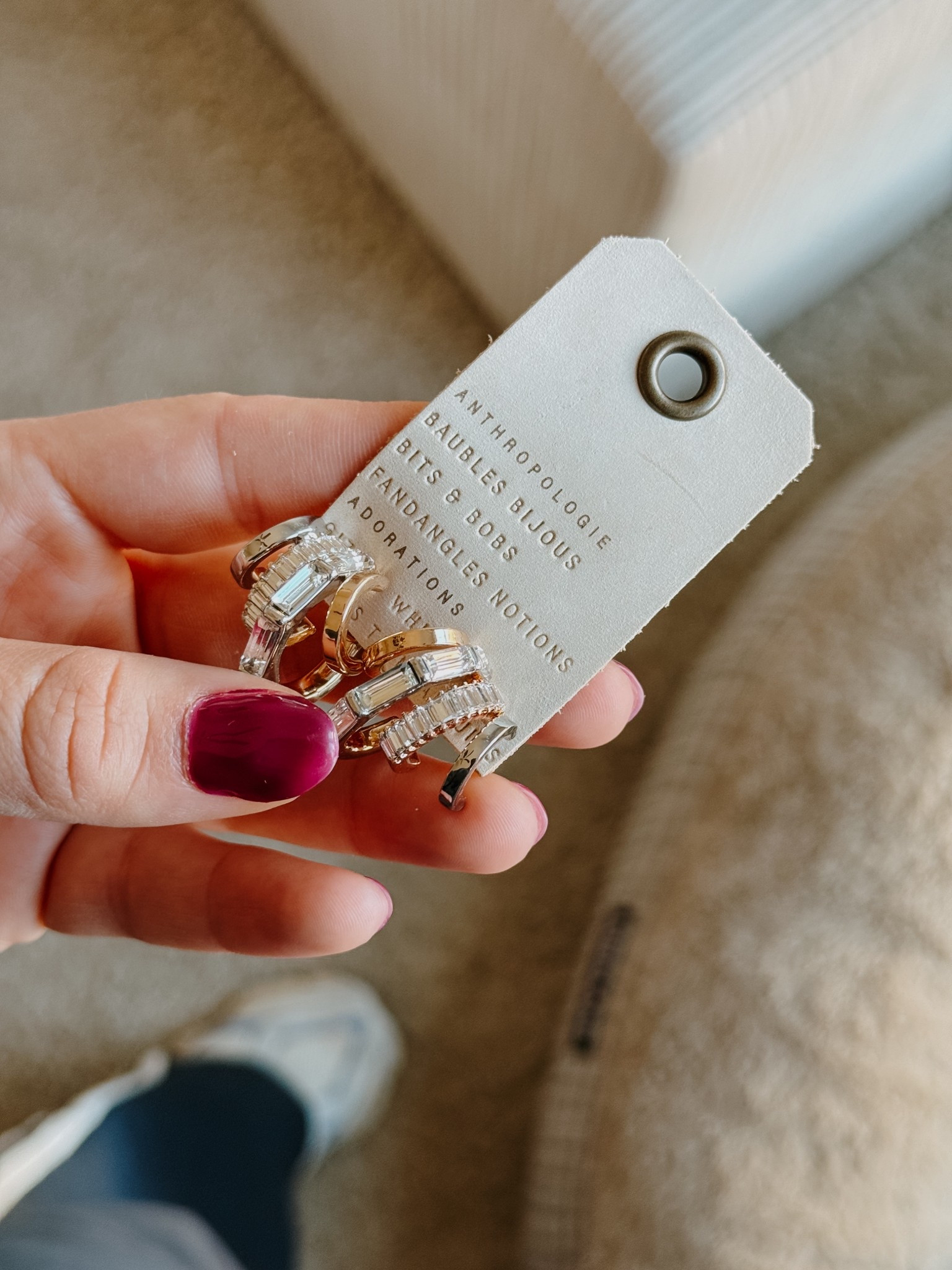 Loveeee this earrings! 

These are the closest I could find to my other favorite anthro earrings. They’ve both been out of stock or on back order for months! A little pricey but they’re huggie earrings are so worth it. Linked similar and some of them are on sale. 