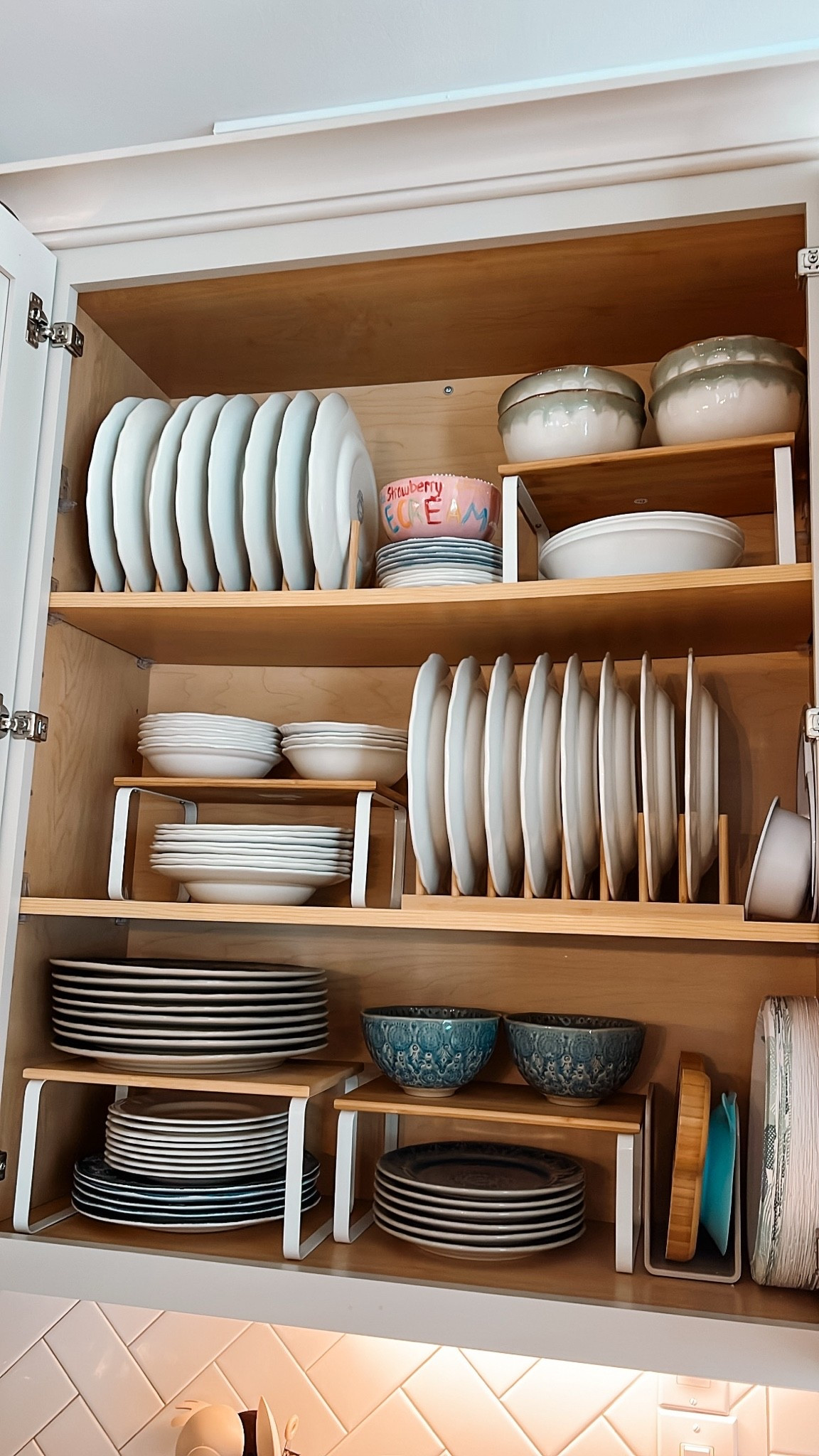 Organization doesn’t come naturally to me, but I’ve learned my ADHD brain genuinely thrives when our home is in order. Plate racks + shelf risers = the cabinet glow-up you didn’t know you needed. 👌

#LTKmomlife #LTKHome #LTKdayinmylife