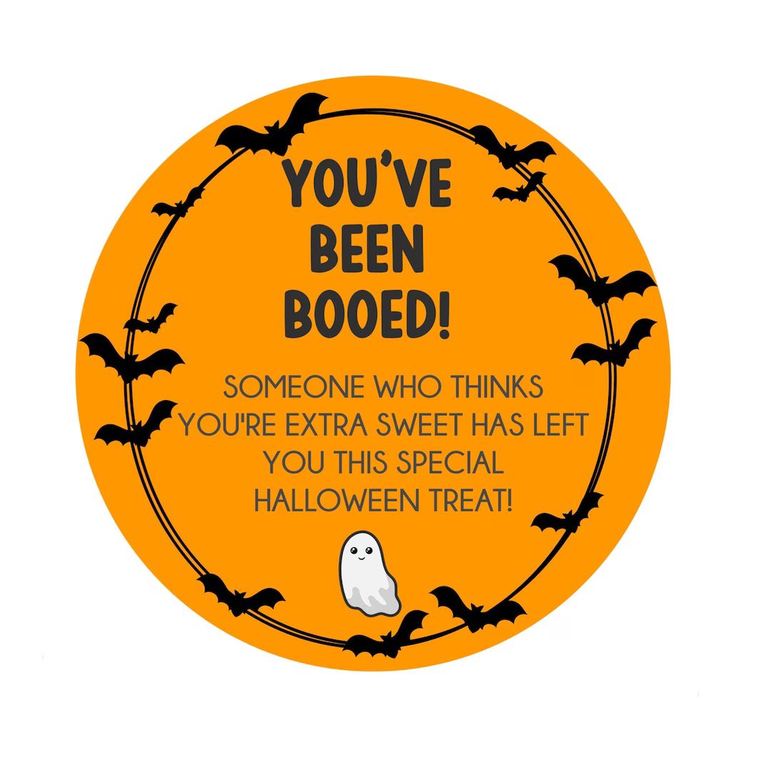 You've Been Booed - Printable Instant Download (Full Page), Halloween You've Been Booed, Hallowee... | Etsy (US)