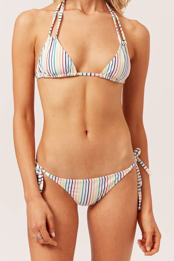 The Tenley Top Rainbow Pinstripe | Solid & Striped
