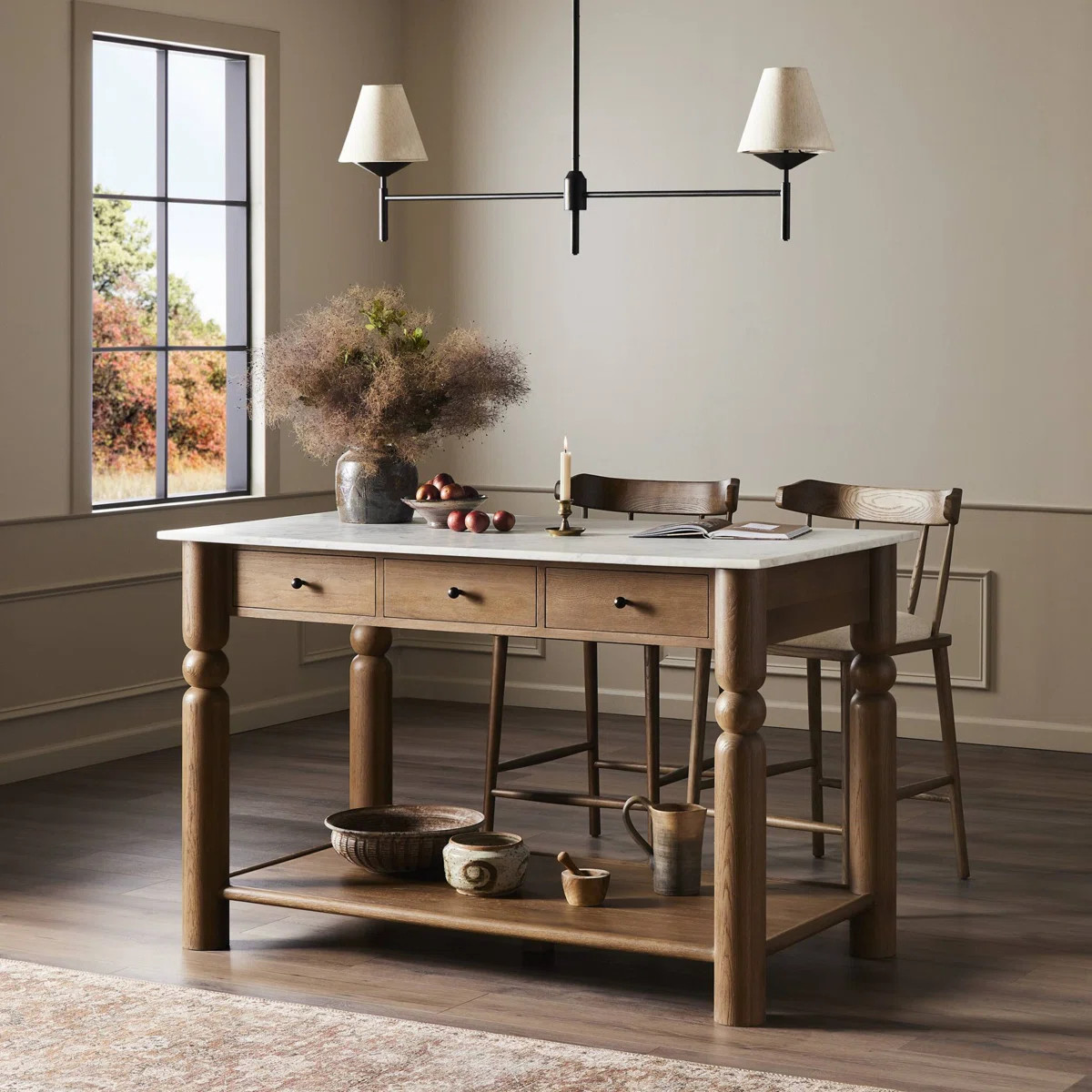Fradin Kitchen Island-Toasted Oak | Wayfair North America