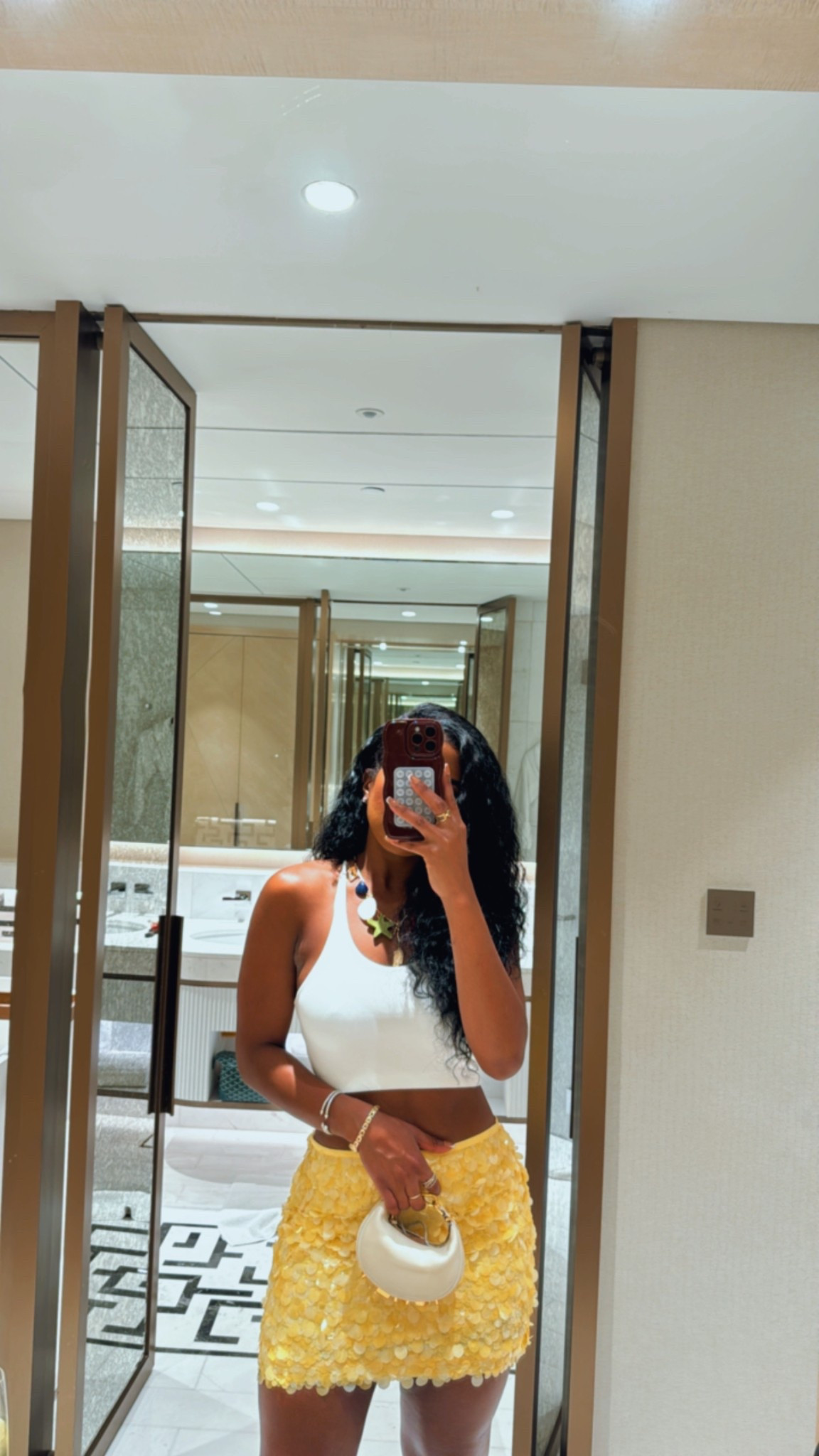 Sequin skirt is from Zara. Linked similar 💛

#LTKTravel #LTKStyleTip