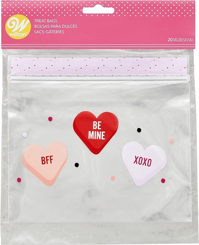 WILTON Candy Hearts Reseal Bag 20 Count, 1 EA | Amazon (US)