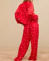 Aerie Off-Duty Satin Trouser PJ | Aerie