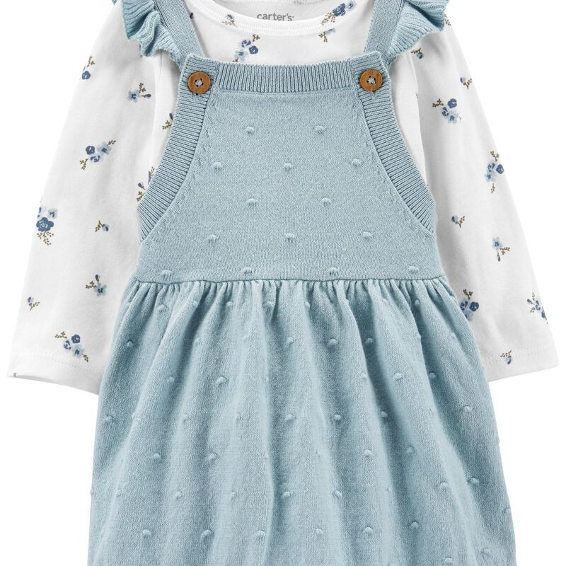 Baby 2-Piece Long-Sleeve Tee & Skirtall Set | Carter's