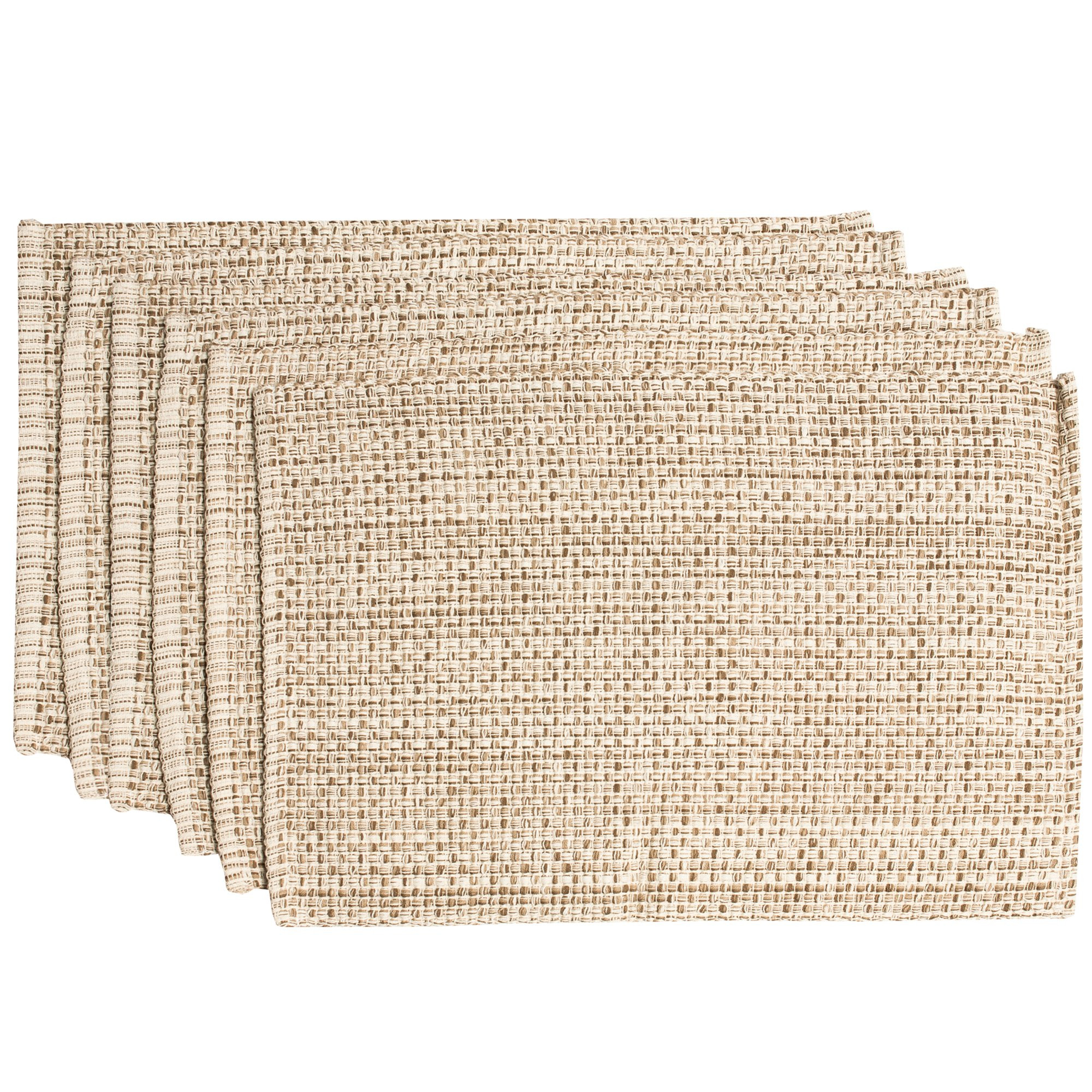 Sweet Home Collection 100% Cotton Placemats for Dining Room Rectangle Two Tone Woven Fabric 13" x... | Amazon (US)
