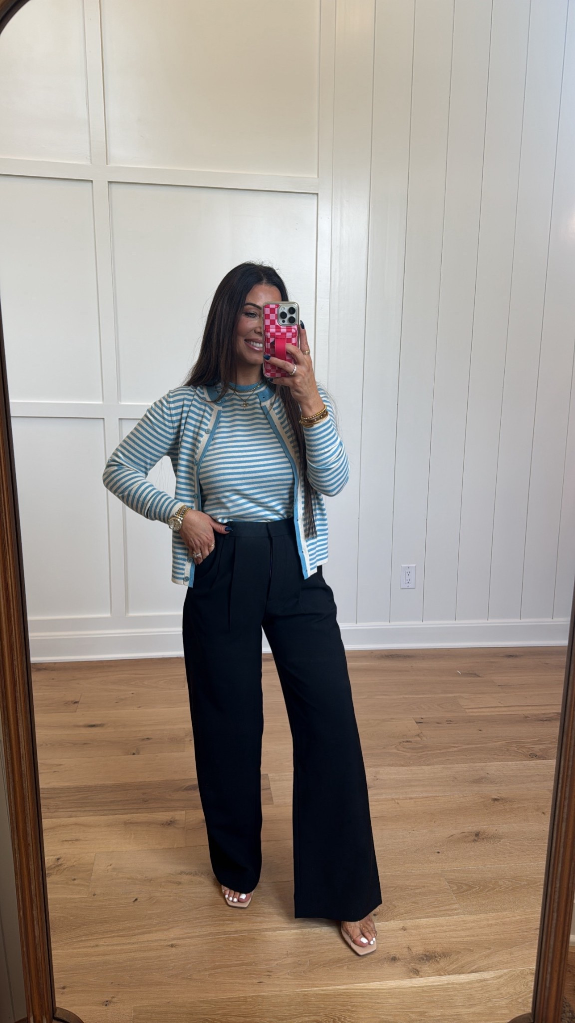 The perfect striped set for when you want to look elevated but feel comfortable. 🩵 This tank and cardigan duo is a total Walmart gem—wear them together for a polished look, or style the cardigan over a white tee. Paired here with wide-leg trousers for an easy 'quiet luxury' vibe. 

#walmartfashion #walmartfinds #walmartstyle #walmartoutfits #ltkstyle #ltkunder50 #ltkunder100 #ltkfashion #ltksalealert #affordablefashion #budgetstyle #casualoutfits #everydaystyle #comfyfits #springstyle #summeroutfits #ootd #outfitinspo #styleonabudget #trendystyle #momstyle #realoutfits

#LTKmomlife #LTKootd #LTKWorkwear