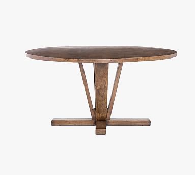 Parkview Reclaimed Wood Round Pedestal Dining Table | Pottery Barn (US)
