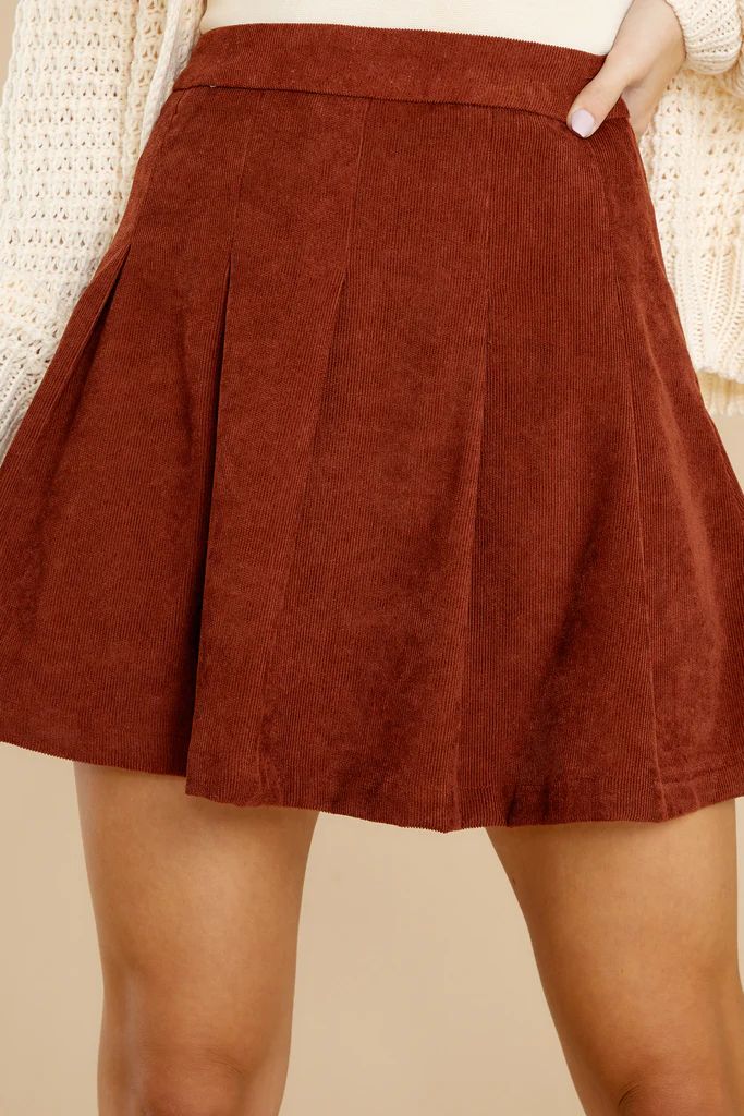 Iconic Moments Rust Mini Skirt | Red Dress 