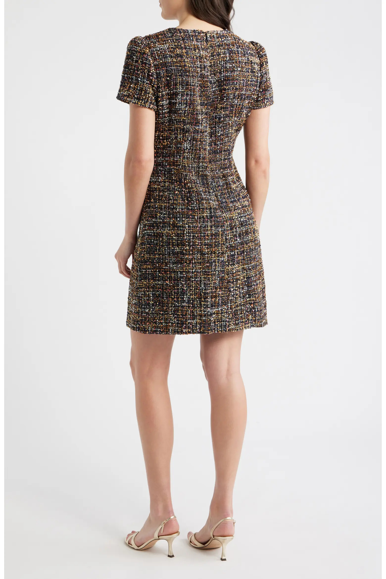 Jewel Neck Tweed Shift Dress (Women) | Nordstrom | Nordstrom