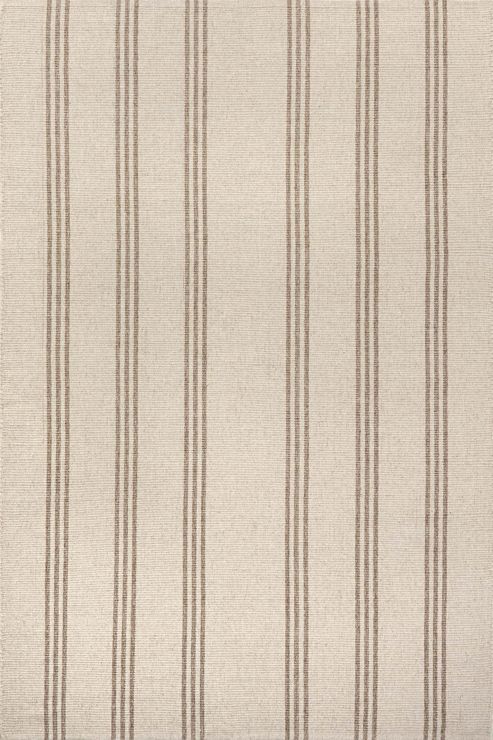 Hawthorn Striped Wool Rug | Ivory | Rugs USA