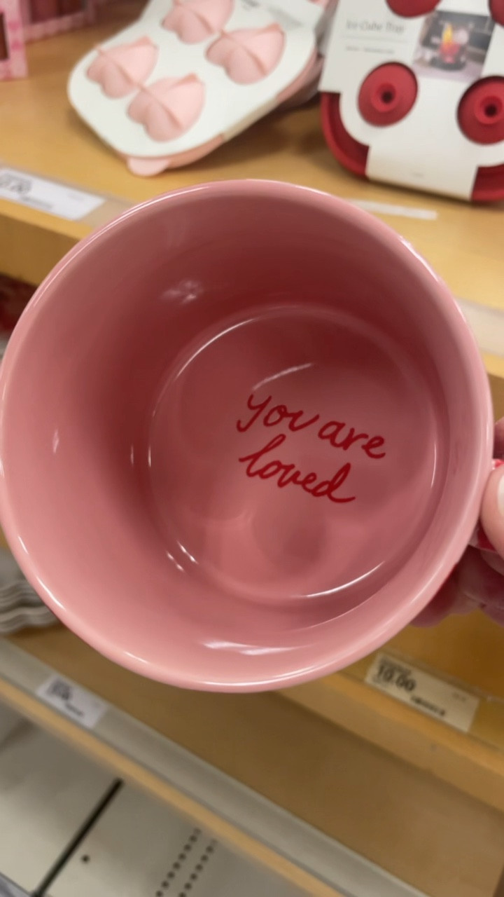 This adorable Target mug is the sweetest reminder with every sip – ‘You are loved.’ Perfect for your Valentine’s Day coffee moments! ☕💕 #TargetValentine #CoffeeTime #LTKFinds

#LTKGiftGuide #LTKSeasonal #LTKHome