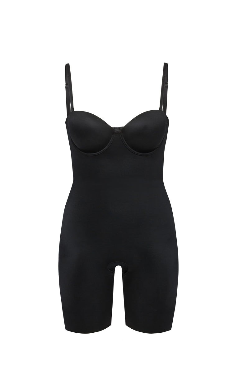 Suit Your Fancy Strapless Cupped Mid-Thigh Bodysuit | Spanx