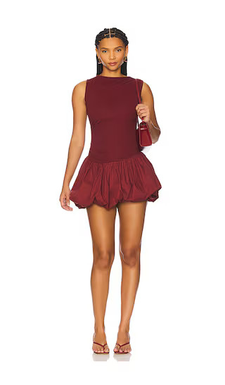 x REVOLVE Maya Bubble Dress in Cranberry | Revolve Clothing (Global)
