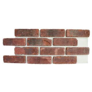 28 in. x 10.5 in. x 0.5 in. Brickwebb Midtown Thin Brick Sheets (Box of 5-Sheets) | The Home Depot