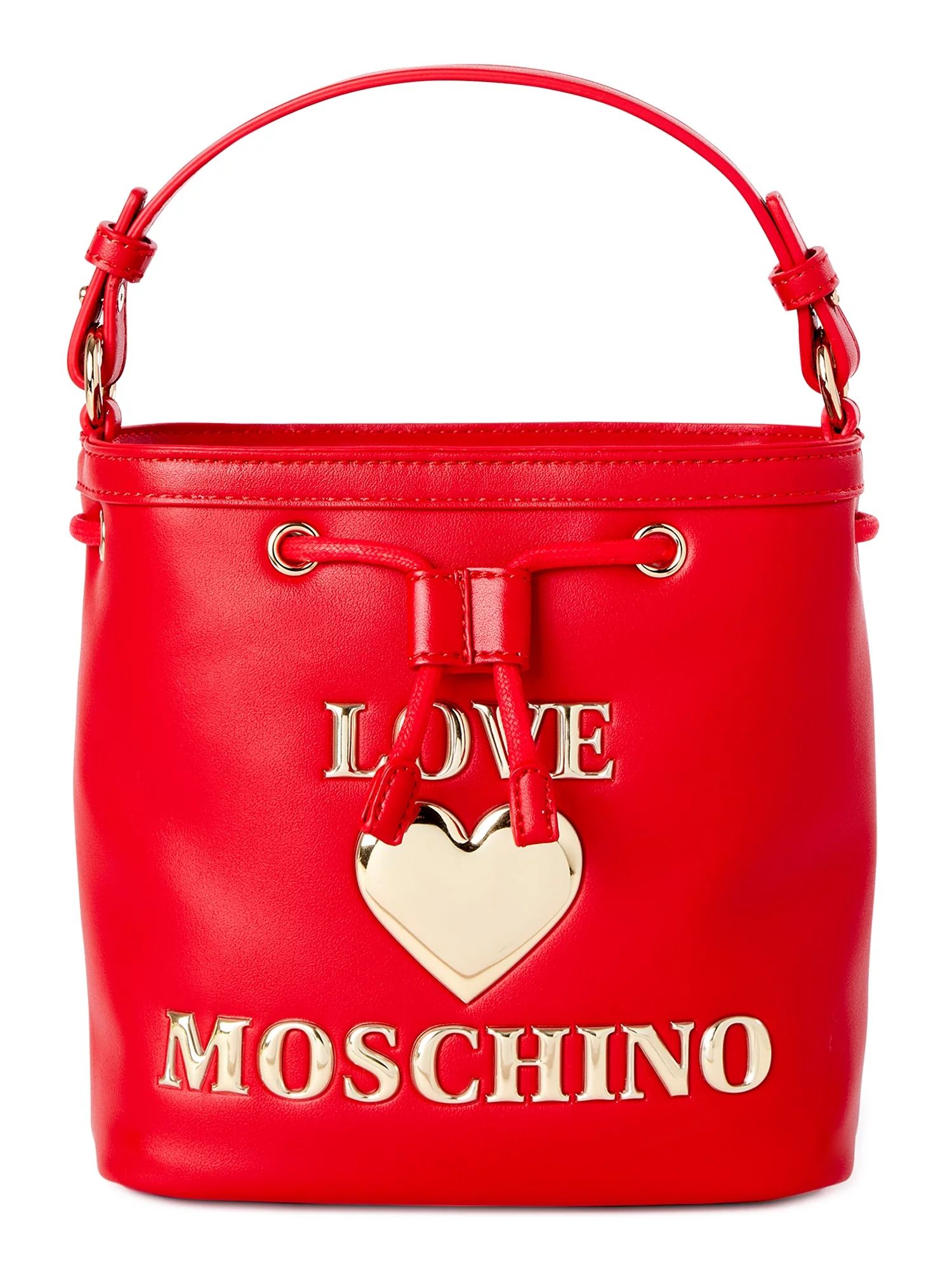 Love Moschino Women's Red Faux Leather Bucket Bag | Walmart (US)
