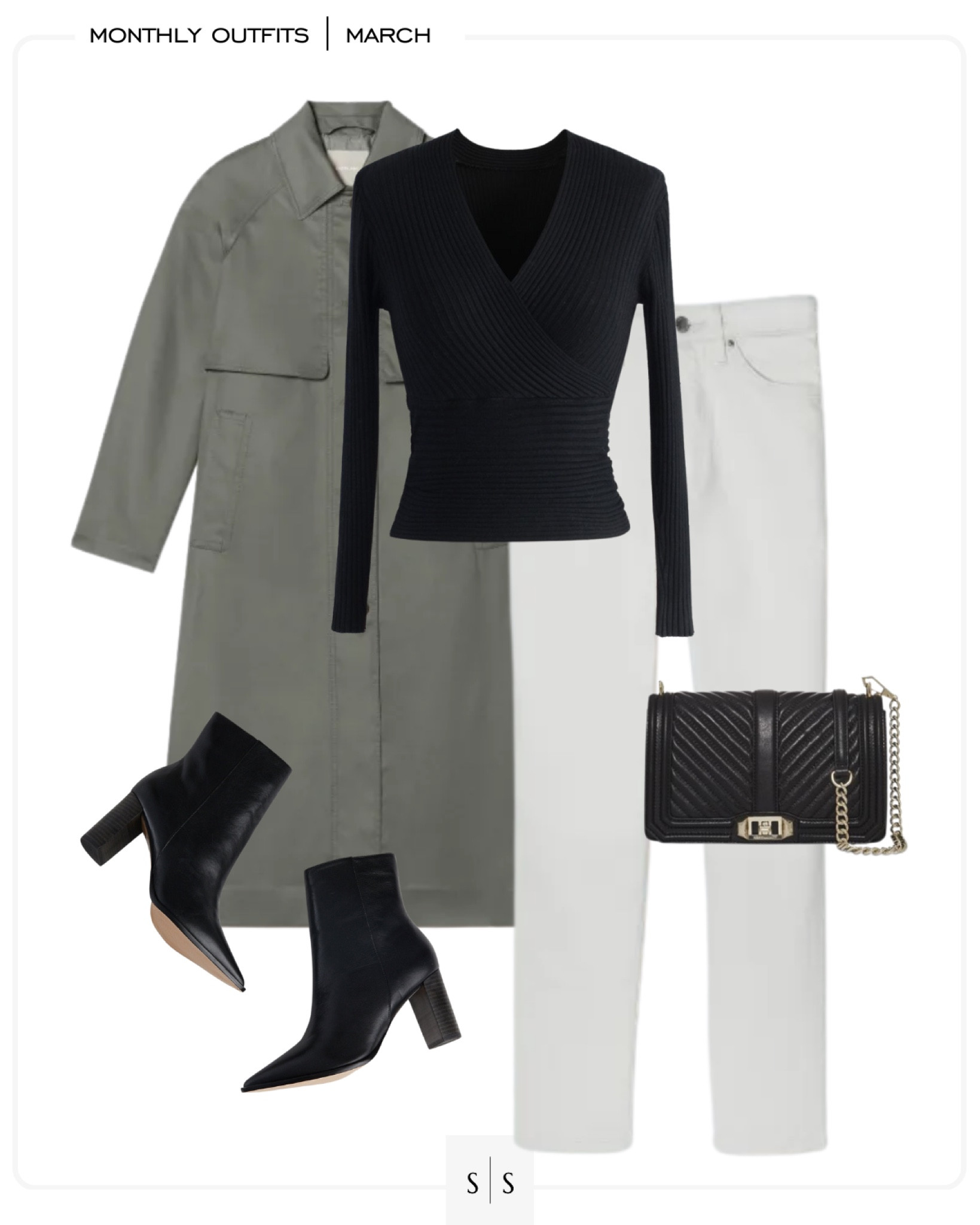 Monthly outfit planner : MARCH looks | #whitejean #casualstyle #trenchcoat #springoutfit | See entire calendar on thesarahstories.com ✨

#LTKstyletip