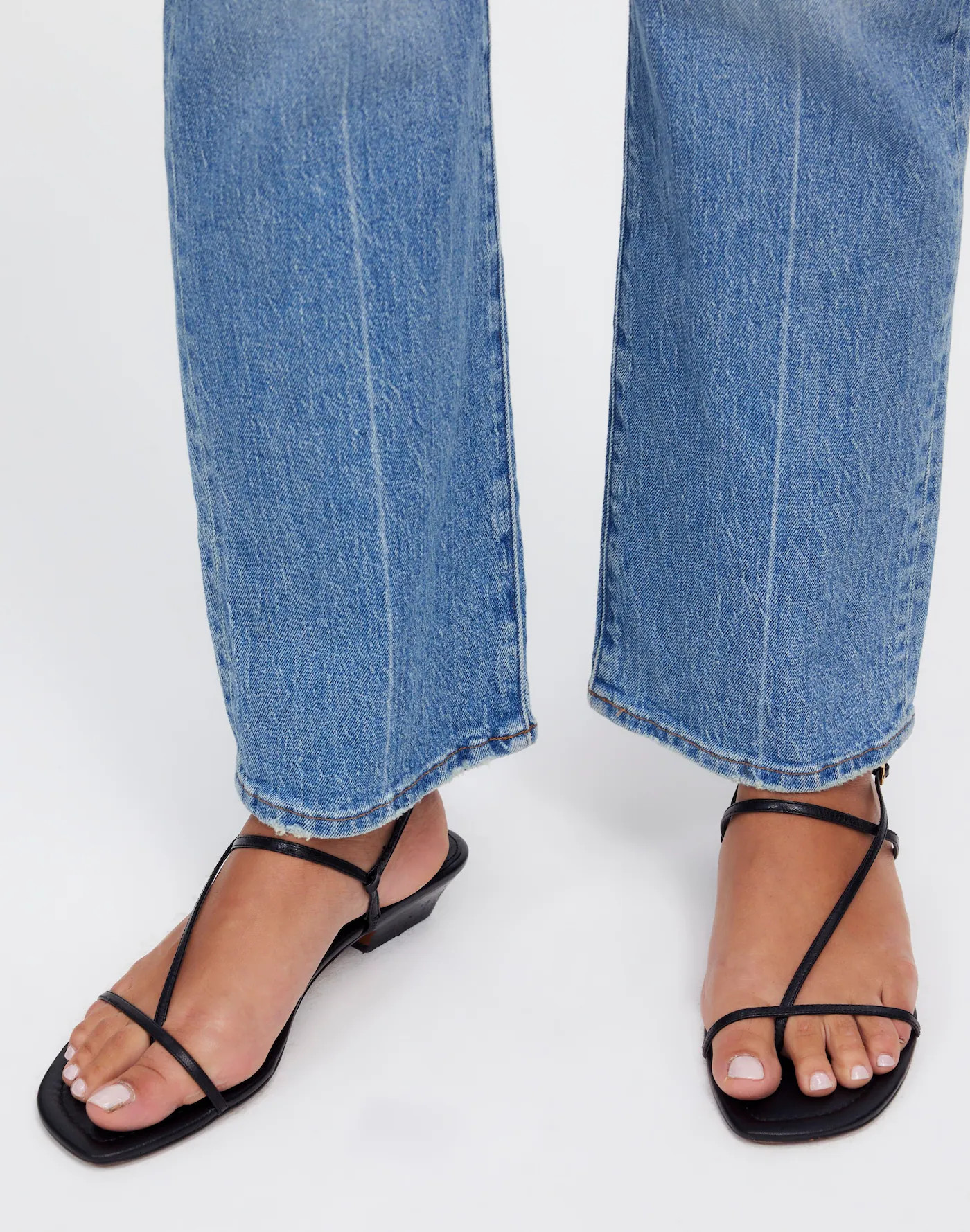 The Maycie Asymmetric T-Strap Sandal | Madewell | Madewell