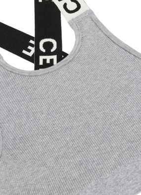Crossback sports bra in athletic knit - CELINE | 24S US