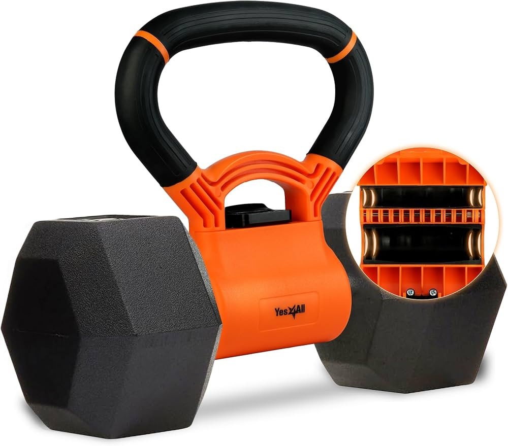 Yes4All Kettlebells Grip, Dumbbell Grip Handle, Convert Dumbbells into Kettlebell for Home Gym, K... | Amazon (US)