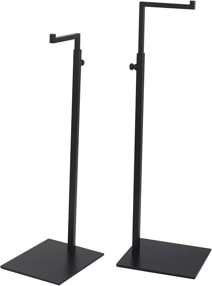 YIFU DISPLAY 2 Pack Black Bag Handbag Display Stand - Retail Countertop Adjustable Height Purse D... | Amazon (US)