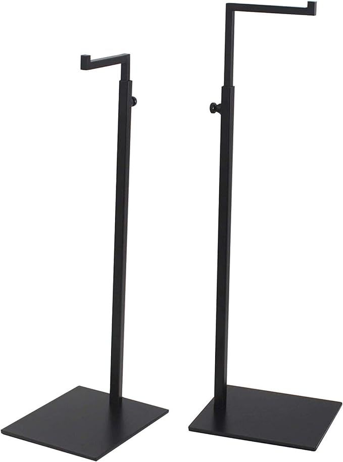 YIFU DISPLAY 2 Pack Black Bag Handbag Display Stand - Retail Countertop Adjustable Height Purse D... | Amazon (US)