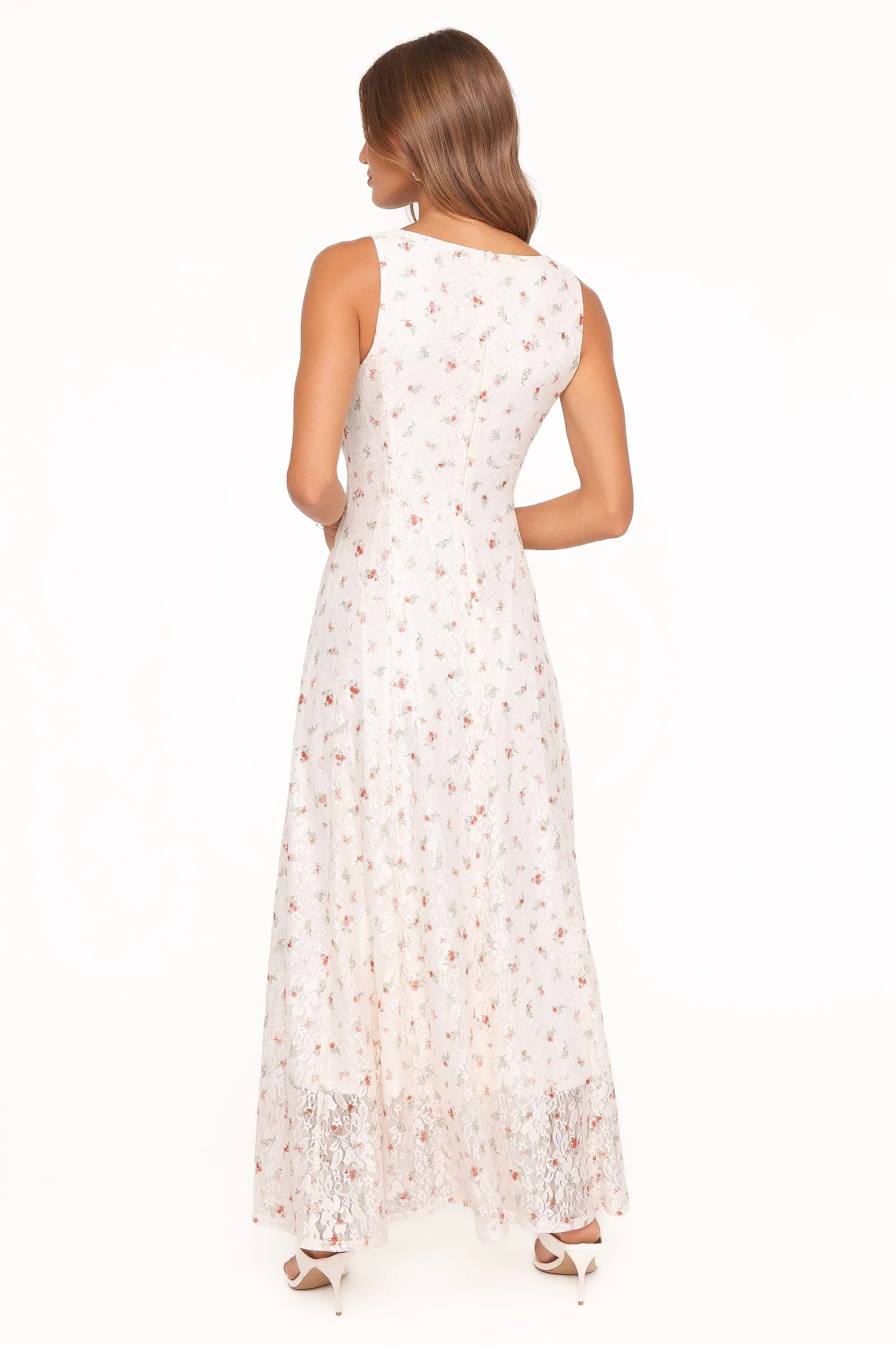 Valley Maxi Dress - White Floral Lace | Petal & Pup (US)
